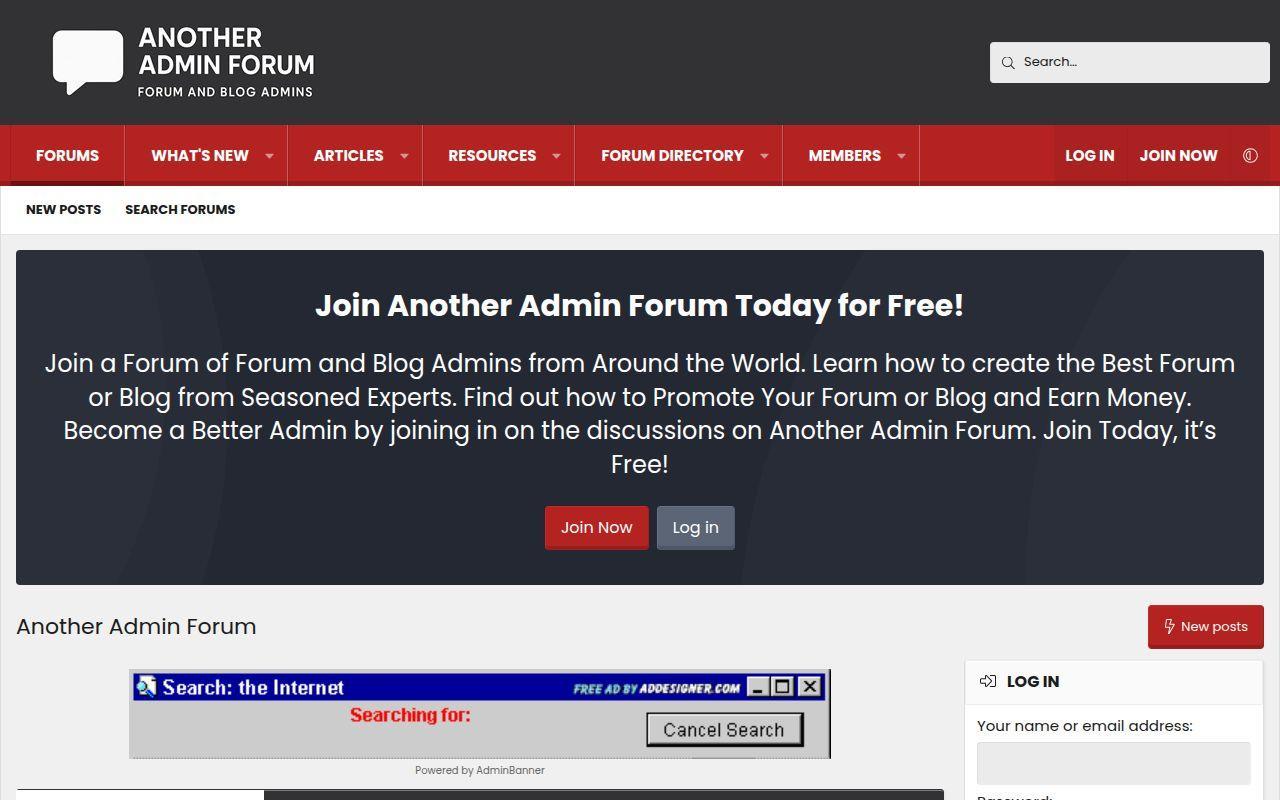 Another Admin Forum